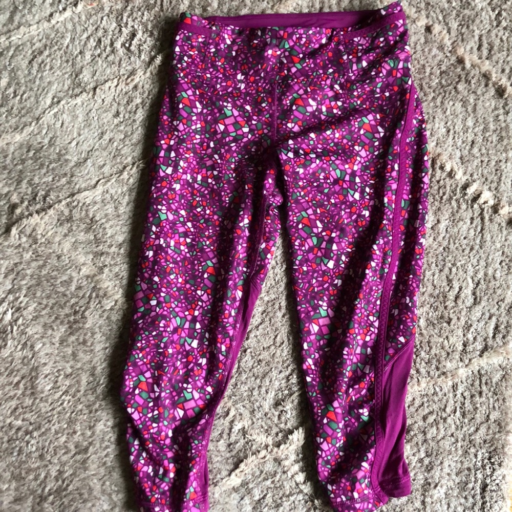 Lululemon real quick crop Paradise camo multi